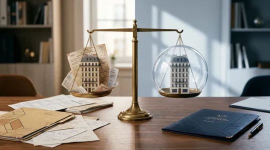 Comparaison visuelle entre investissement SCPI en direct et via assurance vie